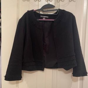 Black Karl Lagerfeld Tweed Blazer Size Large
